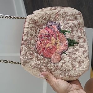 Vintage Beaded Bag: Handmade